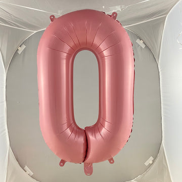 Pink Digit Foil Balloon No. 0 to 9